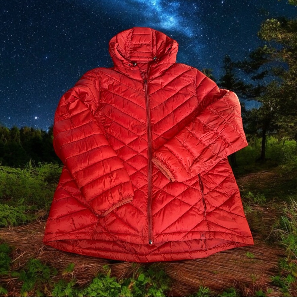 Women's Red Quilted Jacket XXL